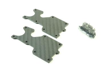 SWORKz Pro Composite Carbon Versteifung Querlenker hinten unten 2mm (2)